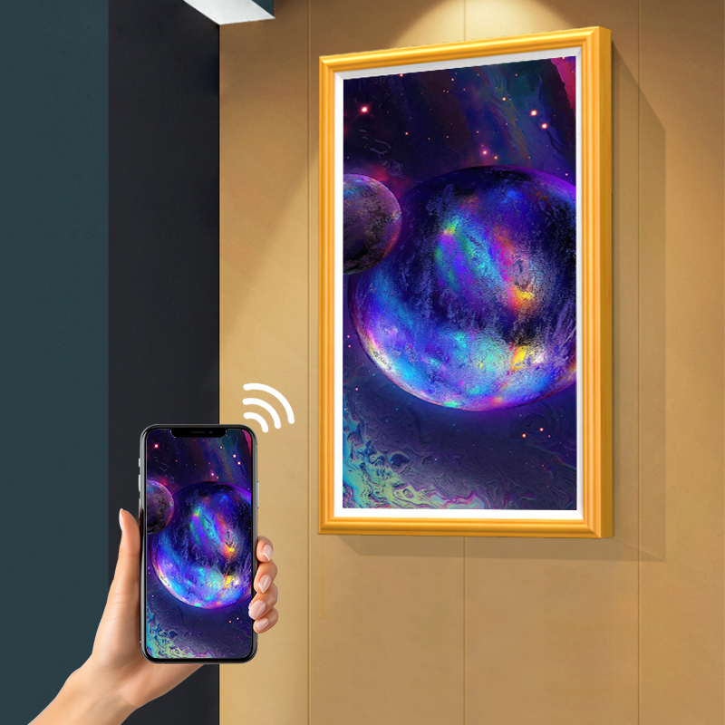 Customized wooden frame digital signage