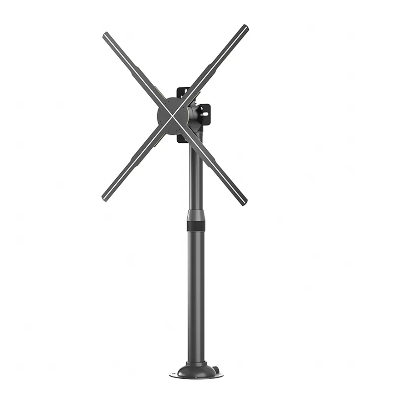 Naked-eye 3D holographic fan rotating imaging LED display transparent screen advertising machine