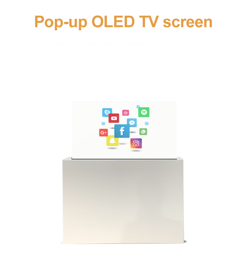 55-inch pop-up OLED transparent screen customization