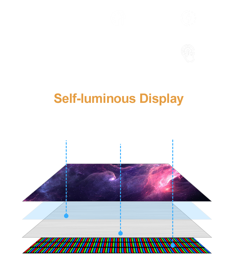 55-inch pop-up OLED transparent screen customization
