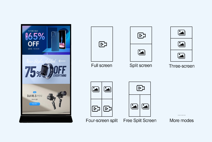 Indoor LCD full-screen digital signage high-definition advertising machine